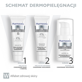 PHARMACERIS W ACIPEEL 3x Depigmentacyjne serum na przebarwienia na noc 30 ML